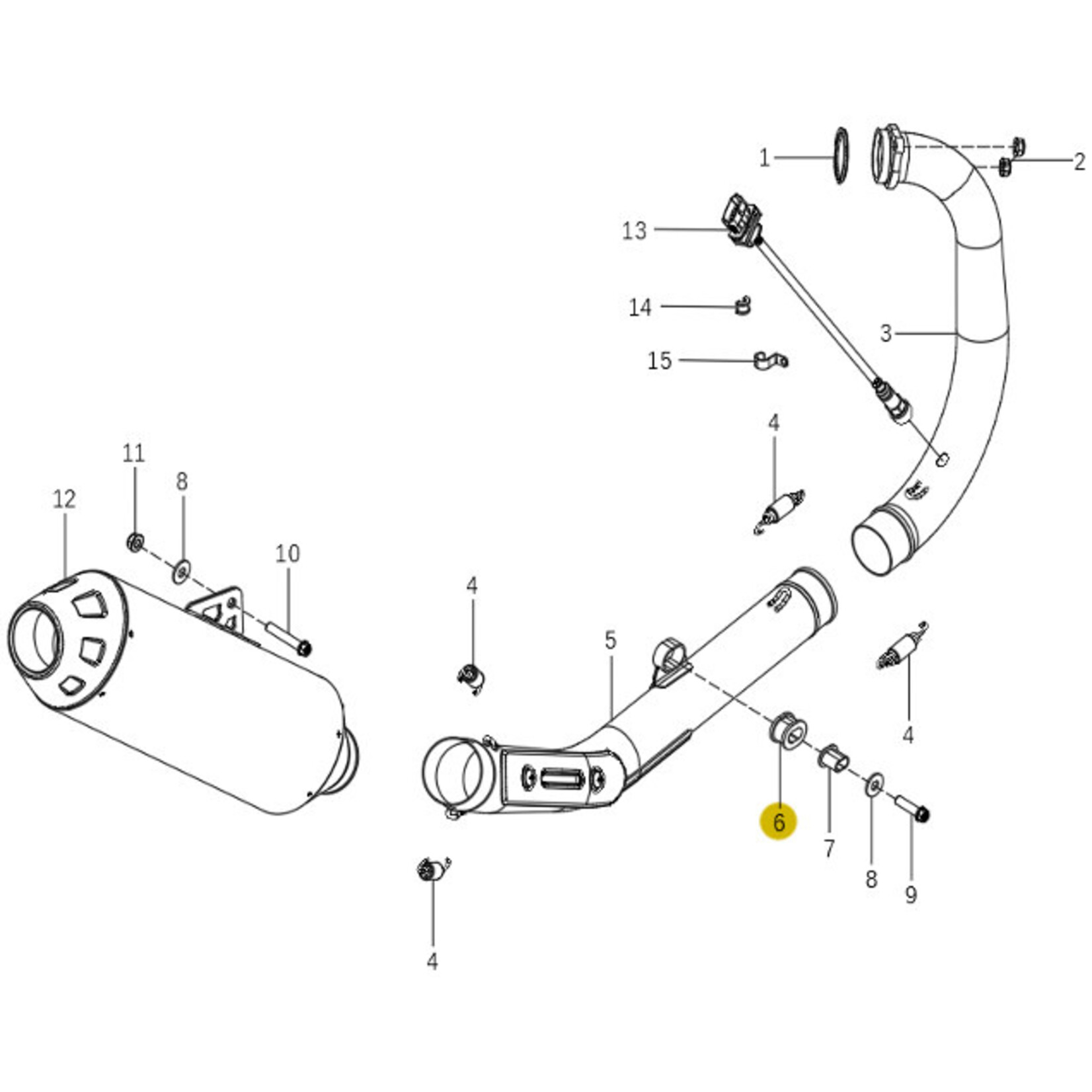 Kove Exhaust System - 450 Rally Pro