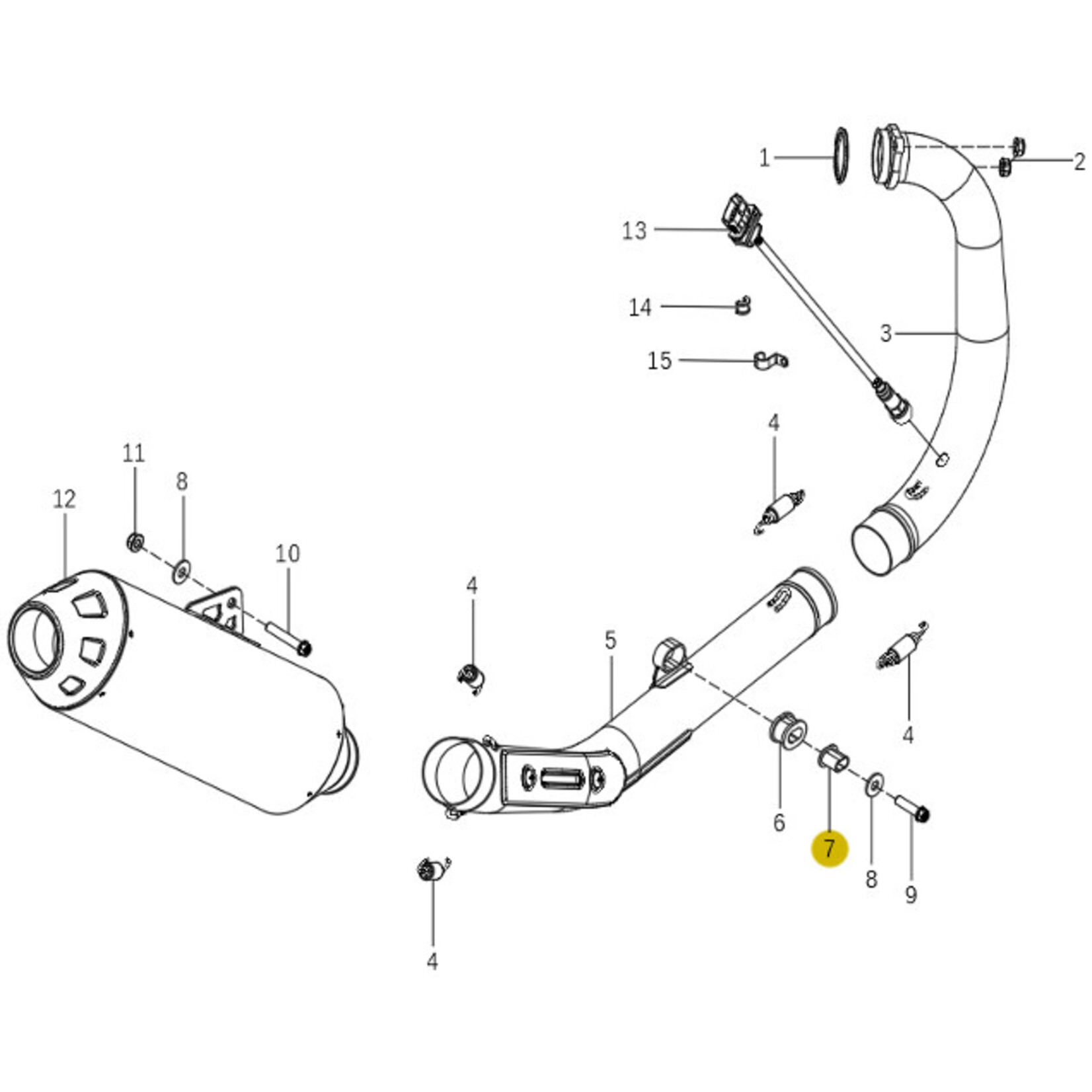 Kove Exhaust System - 450 Rally Pro