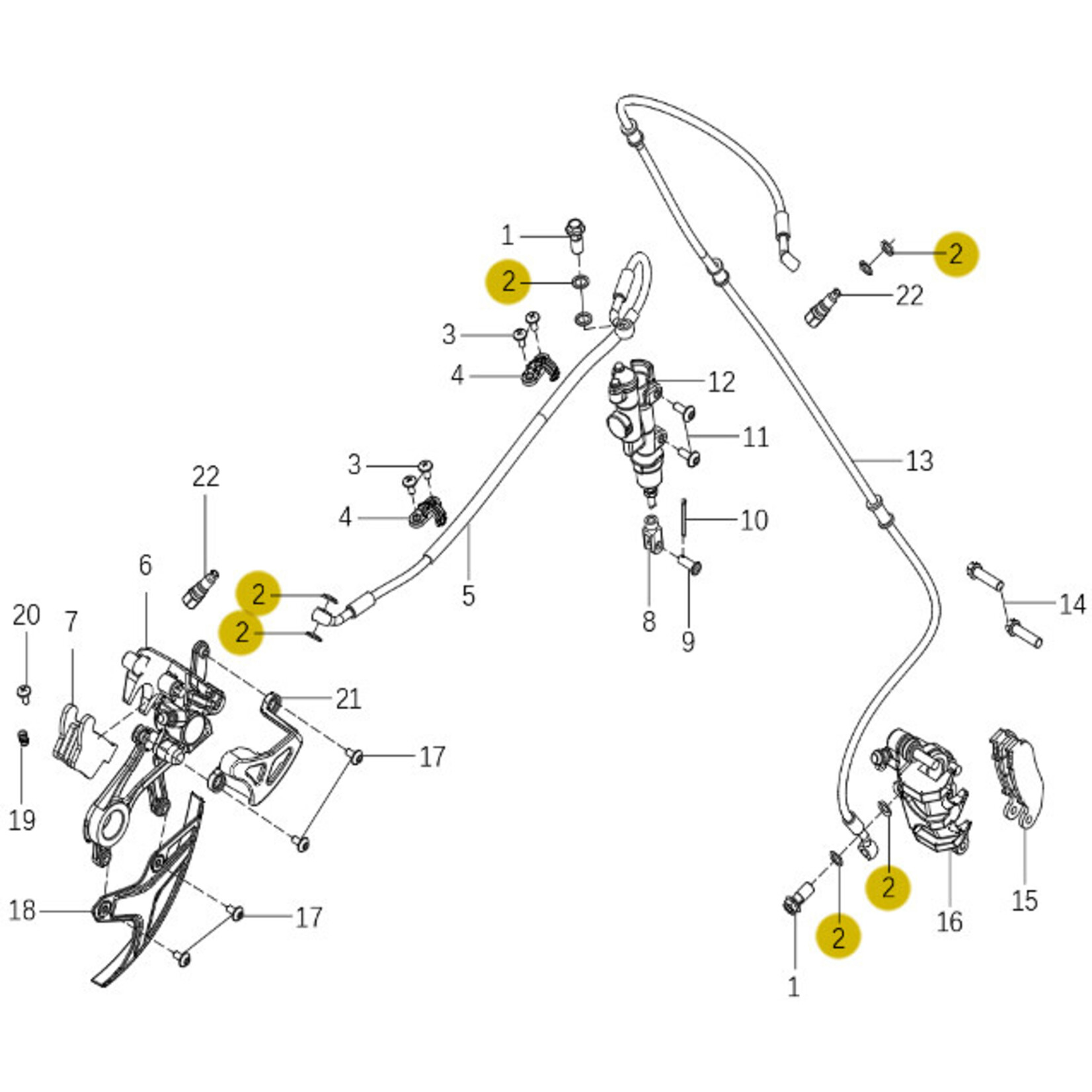 Kove Brake System - 450 Rally Pro