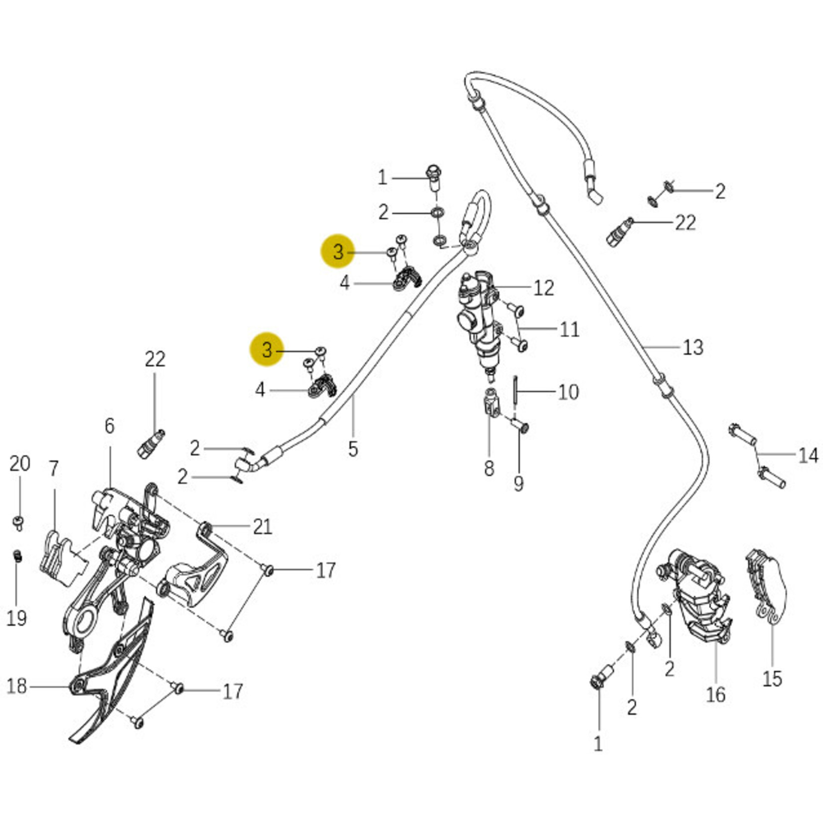 Kove Brake System - 450 Rally Pro