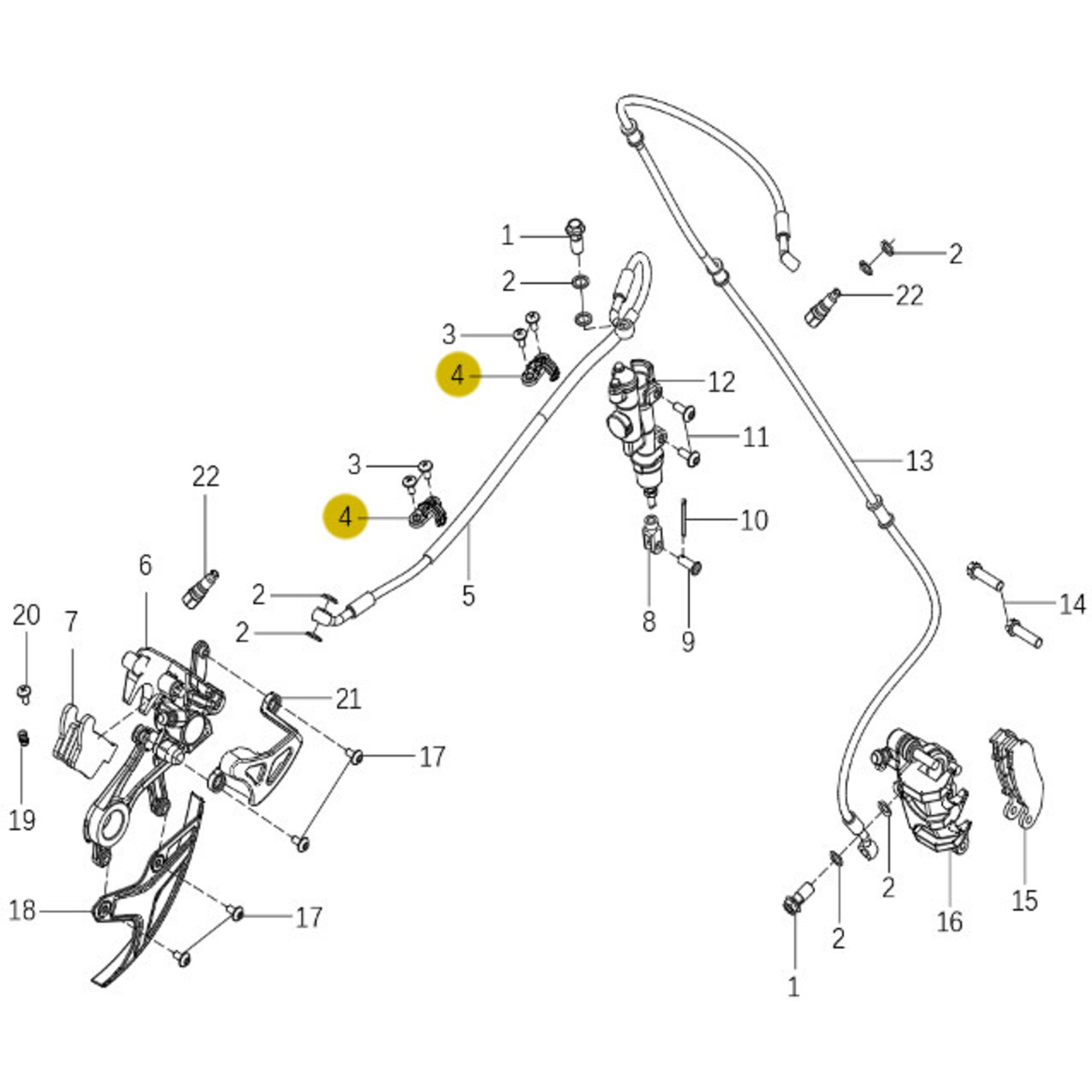 Kove Brake System - 450 Rally Pro