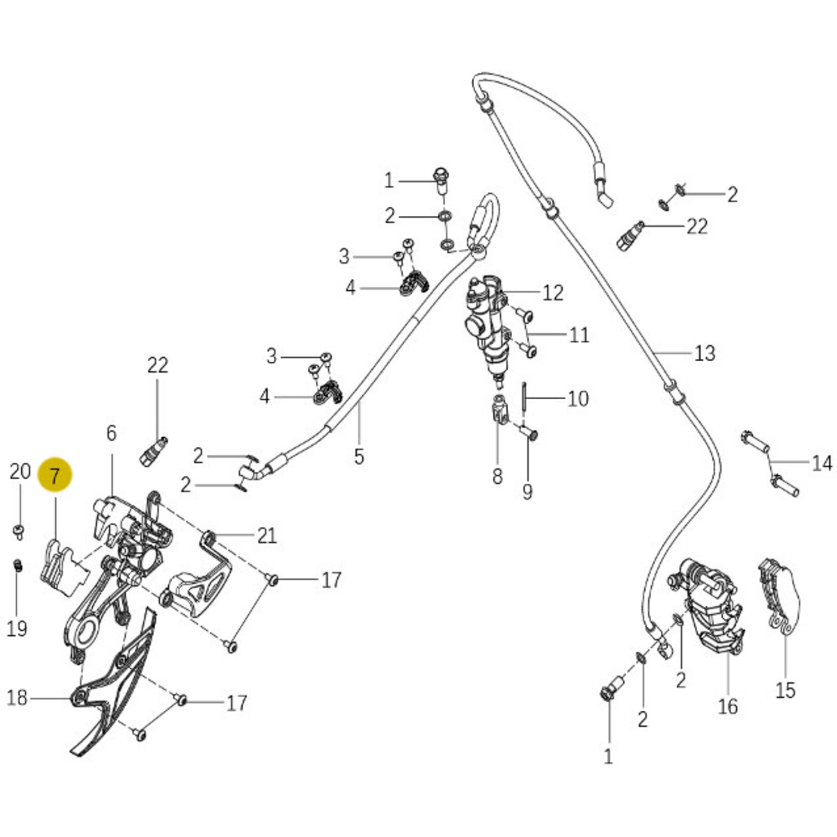Kove Brake System - 450 Rally Pro