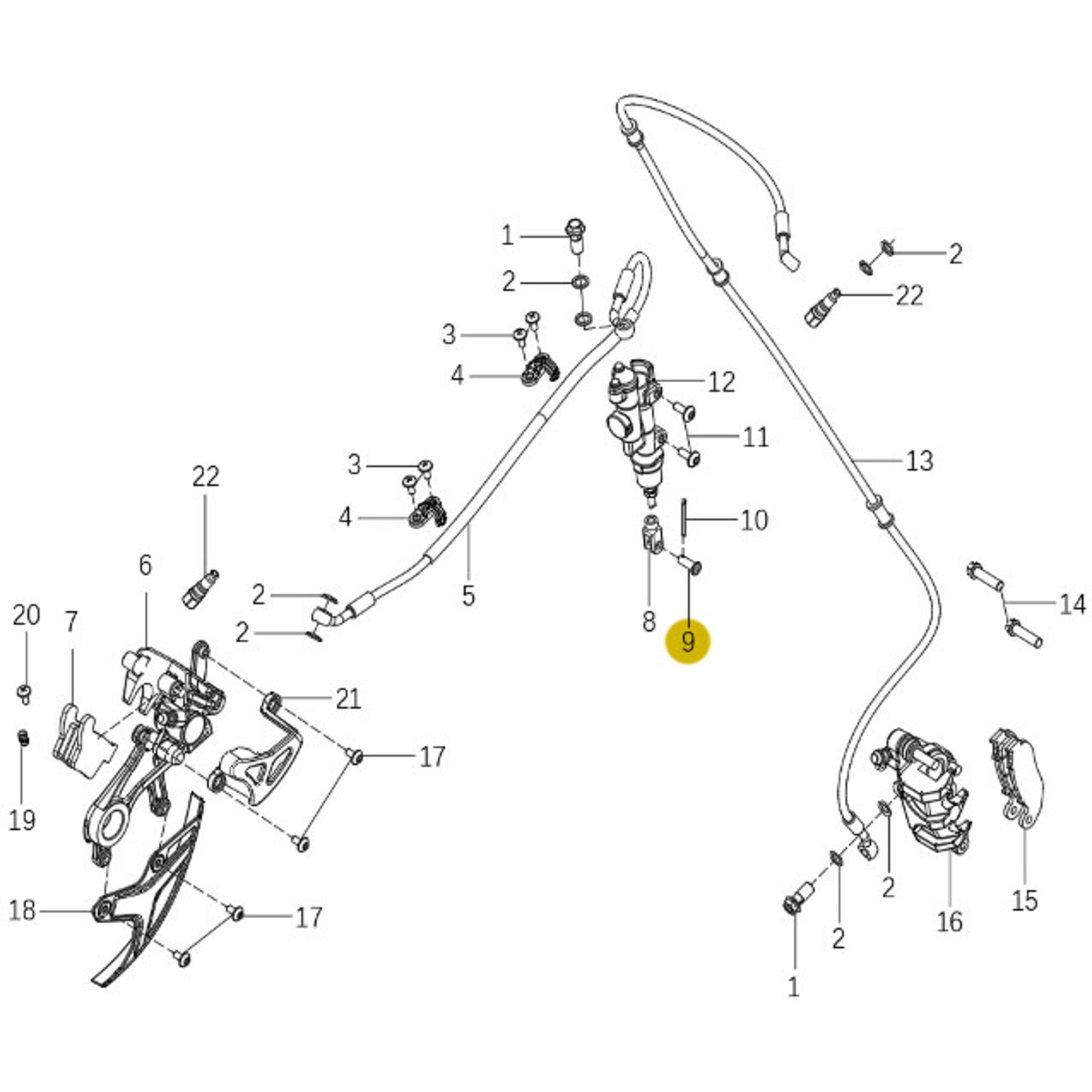 Kove Brake System - 450 Rally Pro