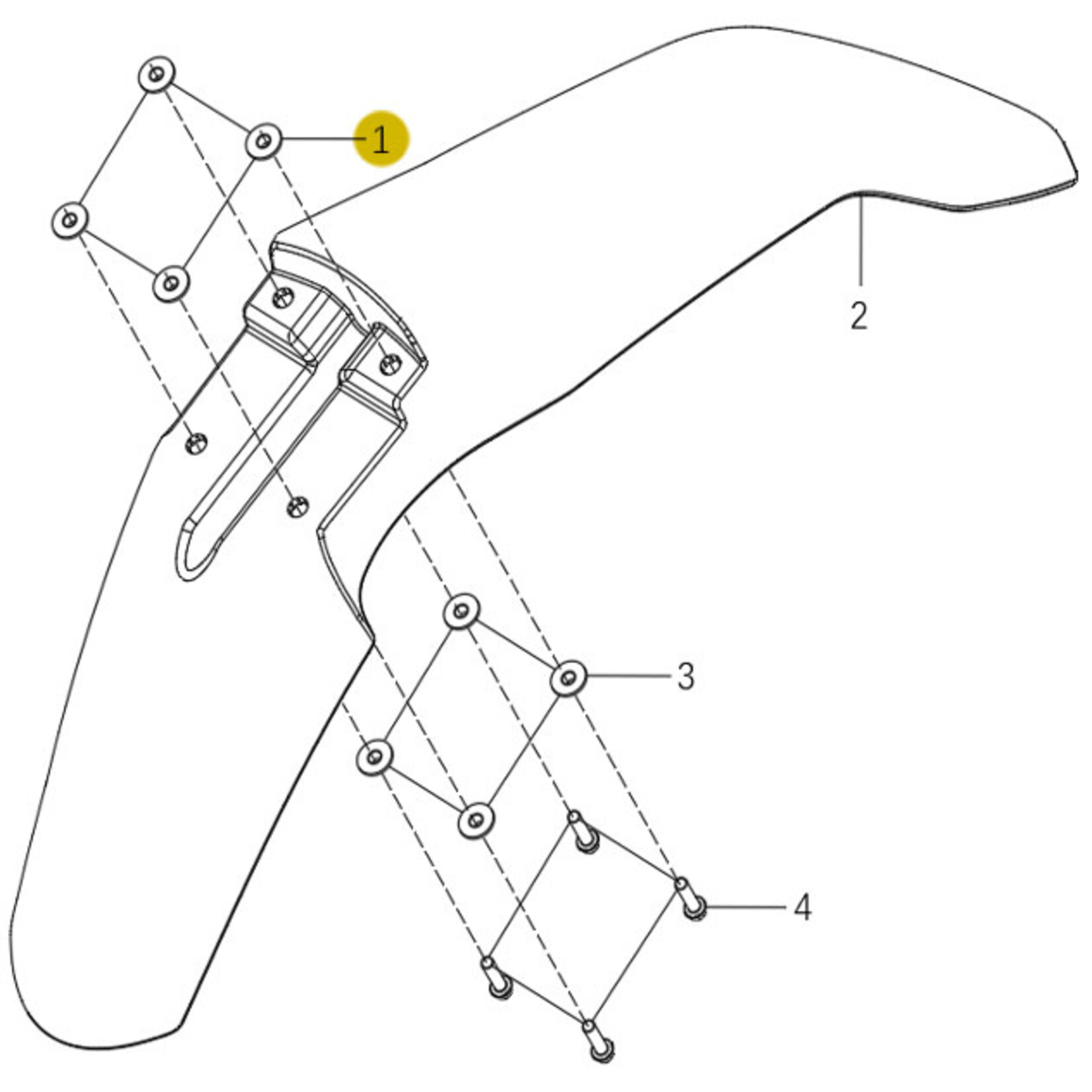 Kove Front Fender - 450 Rally Pro