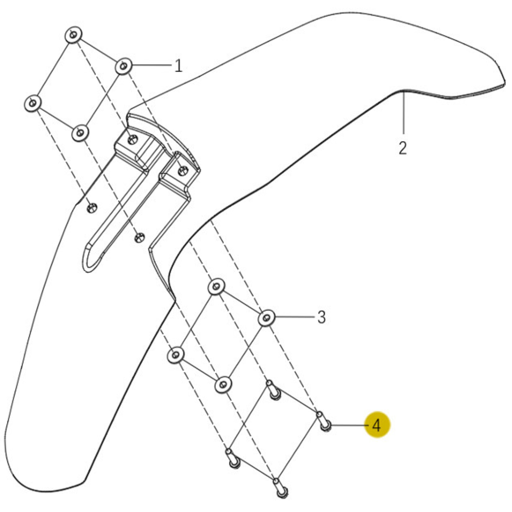 Kove Front Fender - 450 Rally Pro