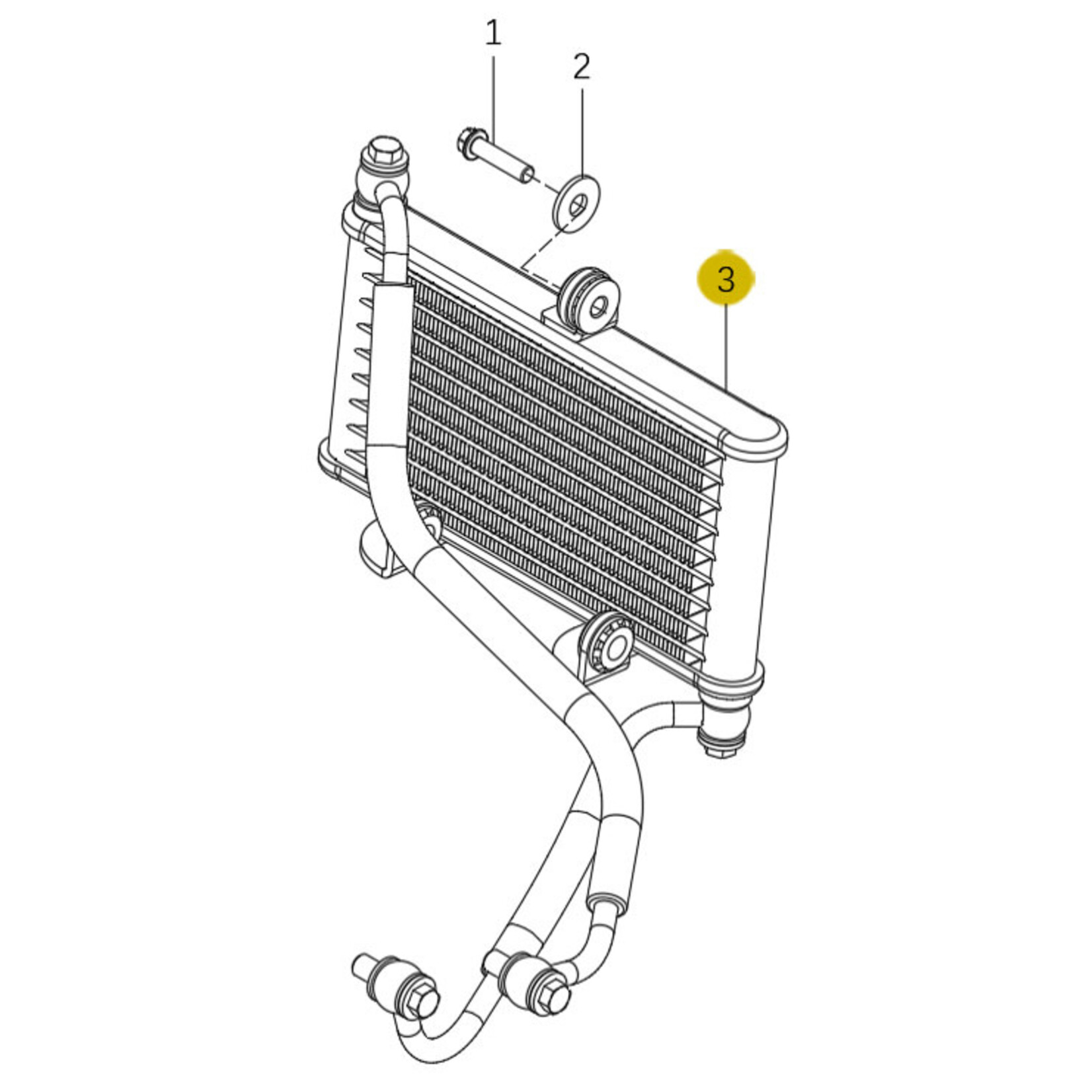 Kove Oil Cooler - 450 Rally Pro