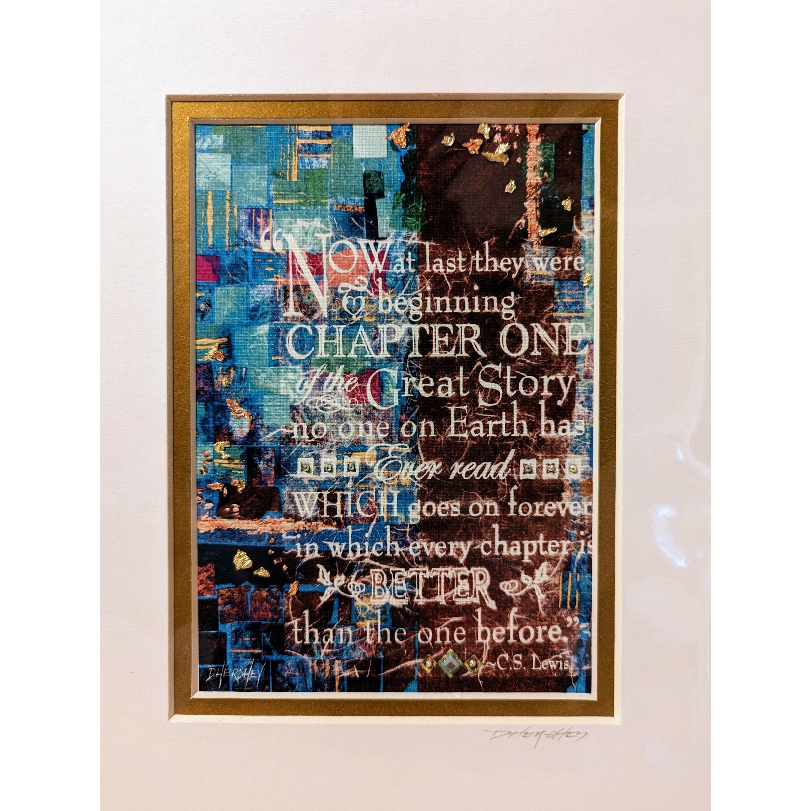 Deborah Hershey Designs "Now at Last They Were Beginning..." - matted print