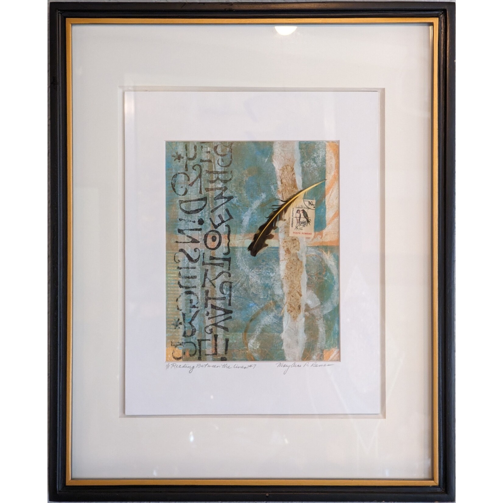 Mary Ann Remer "Reading Between the Lines #10" - Mary Ann Remer