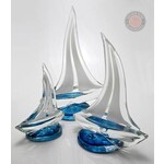 Anchor Bend Glassworks Glass Sail Boat, XSmall