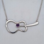 Modern Heirloom® Guitar Necklace w/ Amethyst 18"