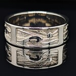 Modern Heirloom® Coastal Horizon Band, 8mm wide, Sz 11.5