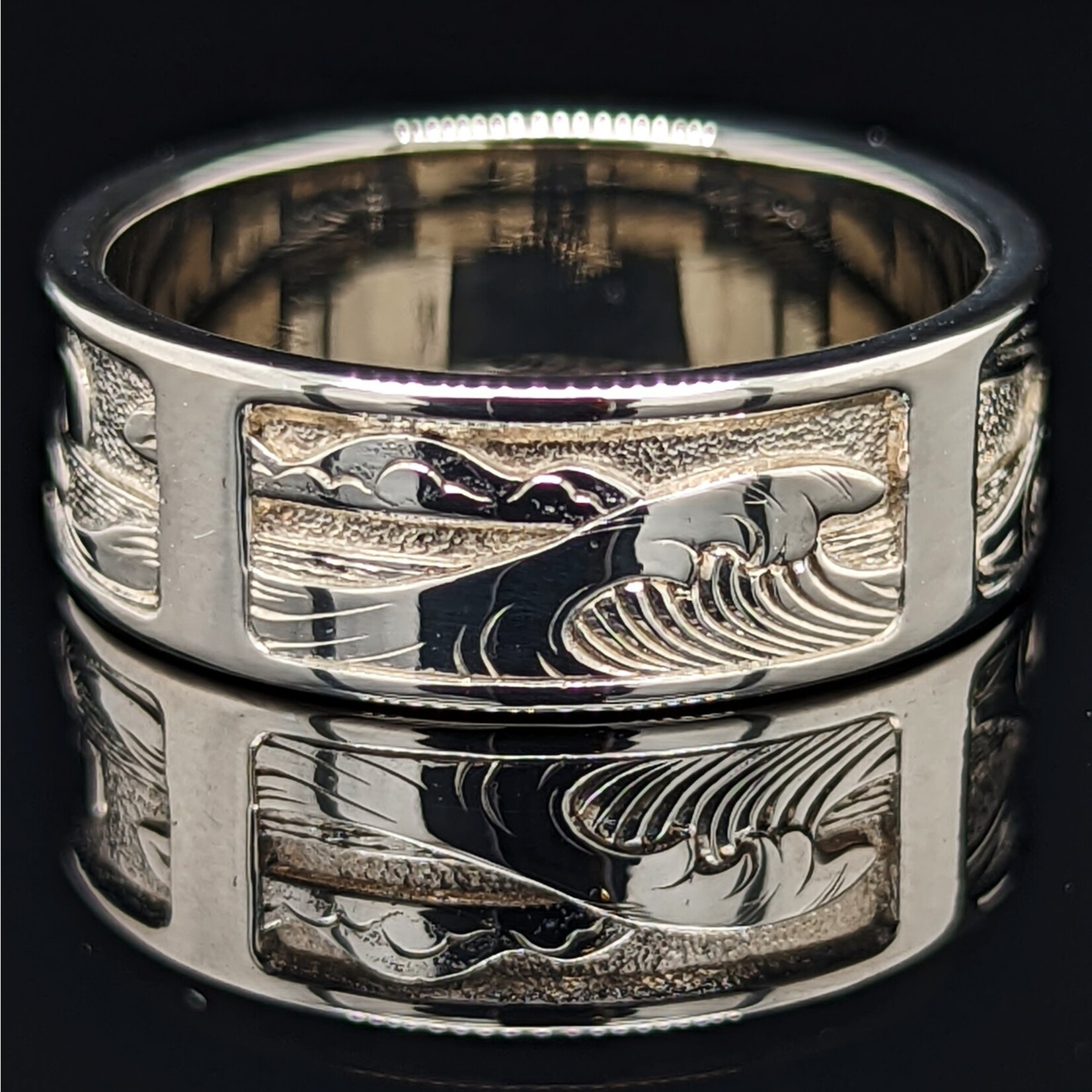 Modern Heirloom® Coastal Horizon Band, 8mm wide, Sz 11.5