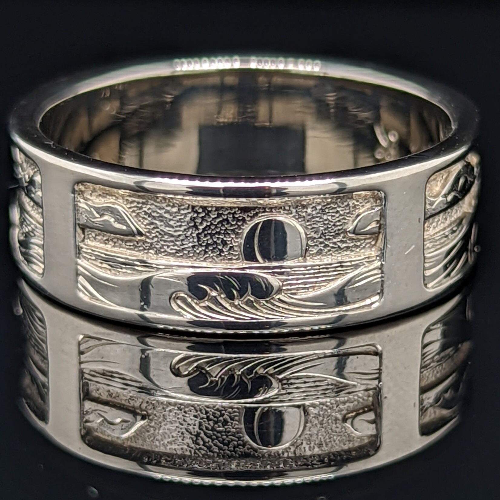 Modern Heirloom® Coastal Horizon Band, 8mm wide, Sz 11.5