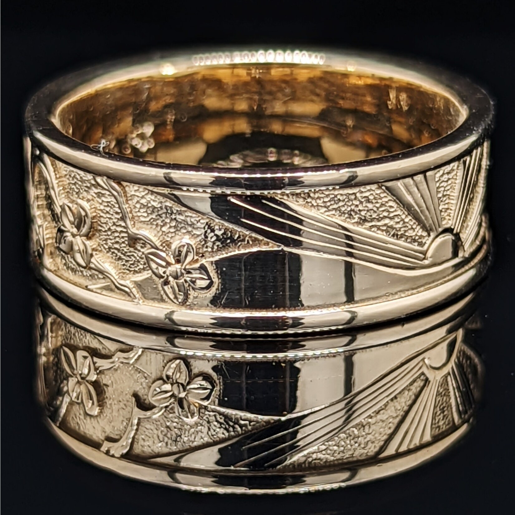 Modern Heirloom® Torii Landscape Band 14KY