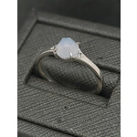 Modern Heirloom® Rose Cut Solitaire - Chalcedony & Diamond