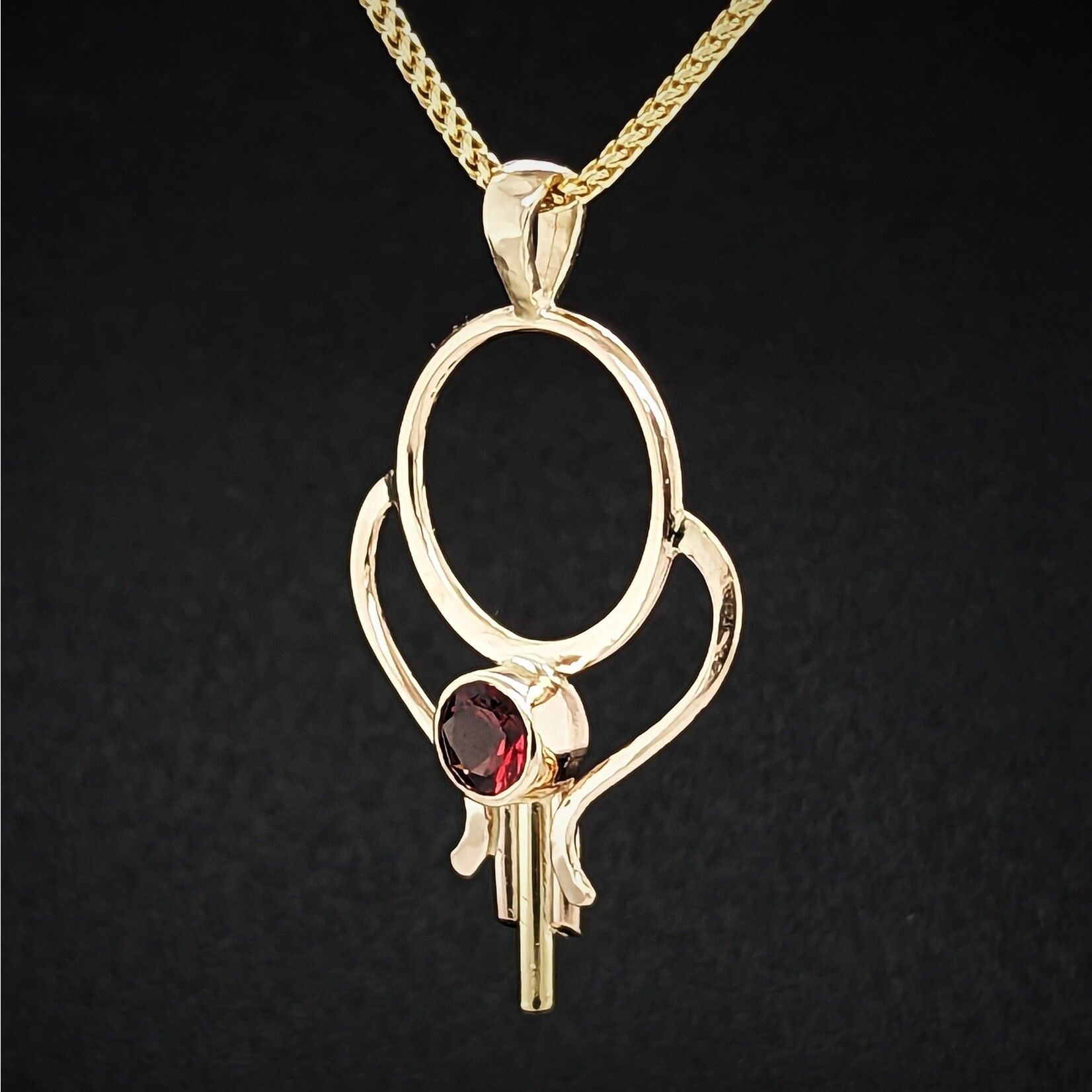 Modern Heirloom® Art Deco Necklace, Garnet