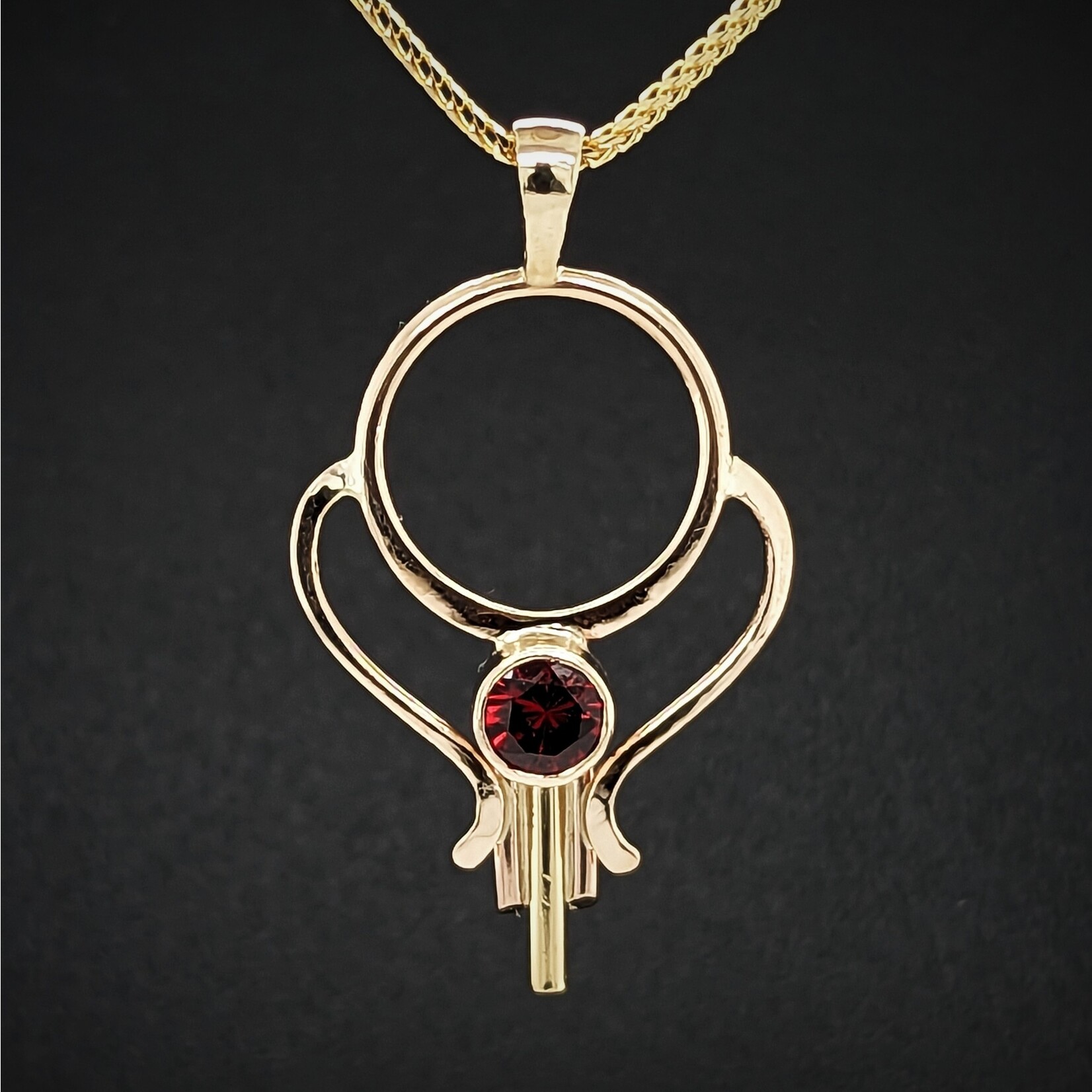 Modern Heirloom® Art Deco Necklace, Garnet