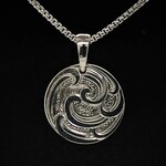 Modern Heirloom® Hand Engraved Sterling Mini-Medallion 18" Necklace