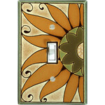 All Fired Up! Ltd. Sunflower - Triple Switch Cover