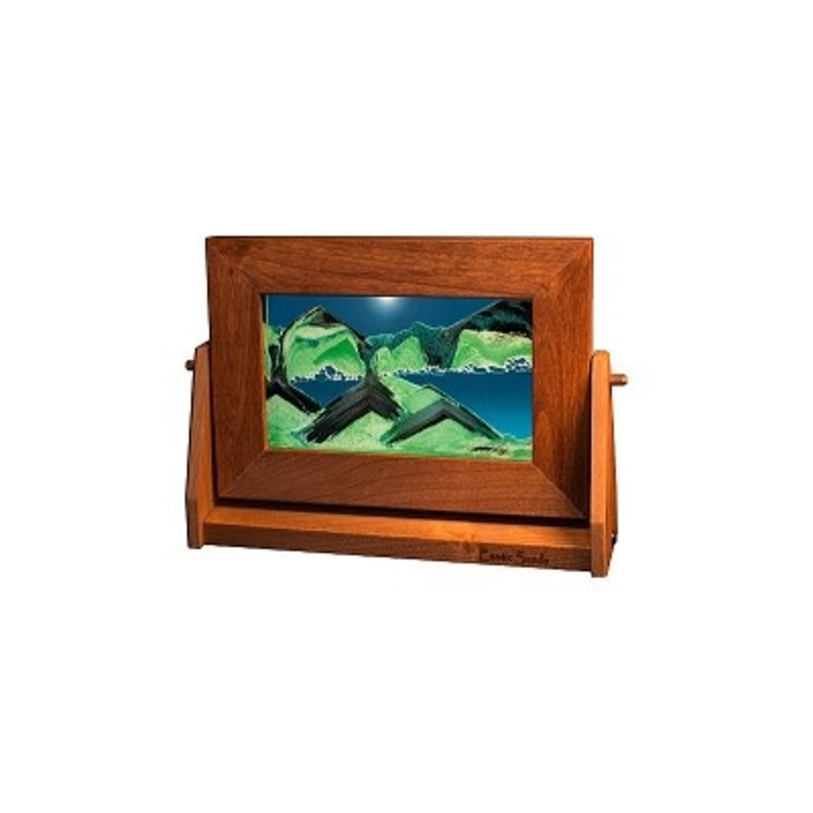 Exotic Sands Small Sand Art -Turquoise and Cherry