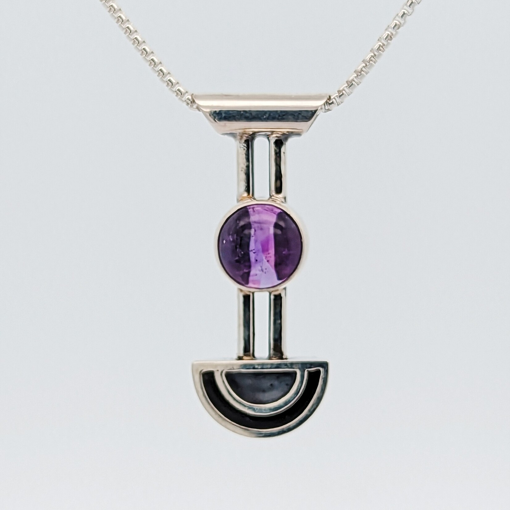Modern Heirloom® Torii Necklace, Amethyst & Sterling