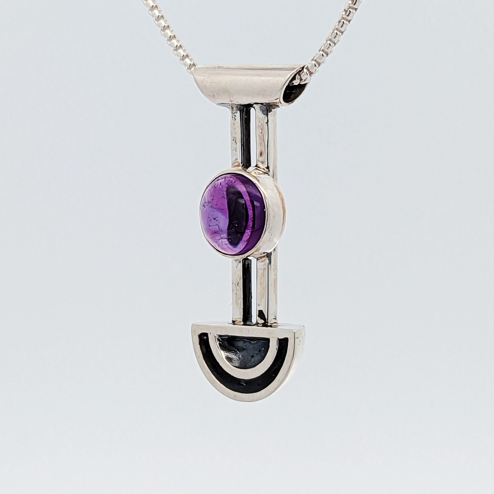 Modern Heirloom® Torii Necklace, Amethyst & Sterling