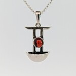 Modern Heirloom® Torii Necklace, Garnet & Sterling