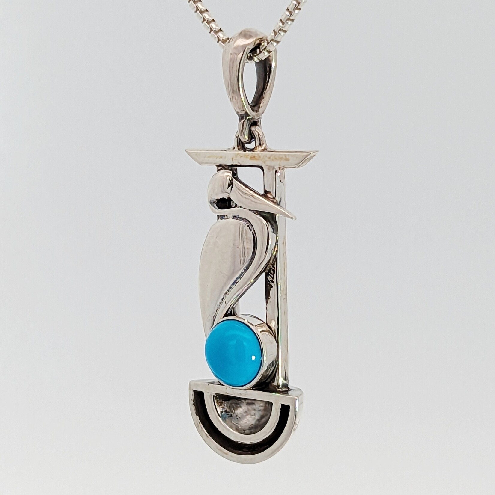 Modern Heirloom® Tori Necklace, II, Pelican, Turquoise 6m, 18" 1.1