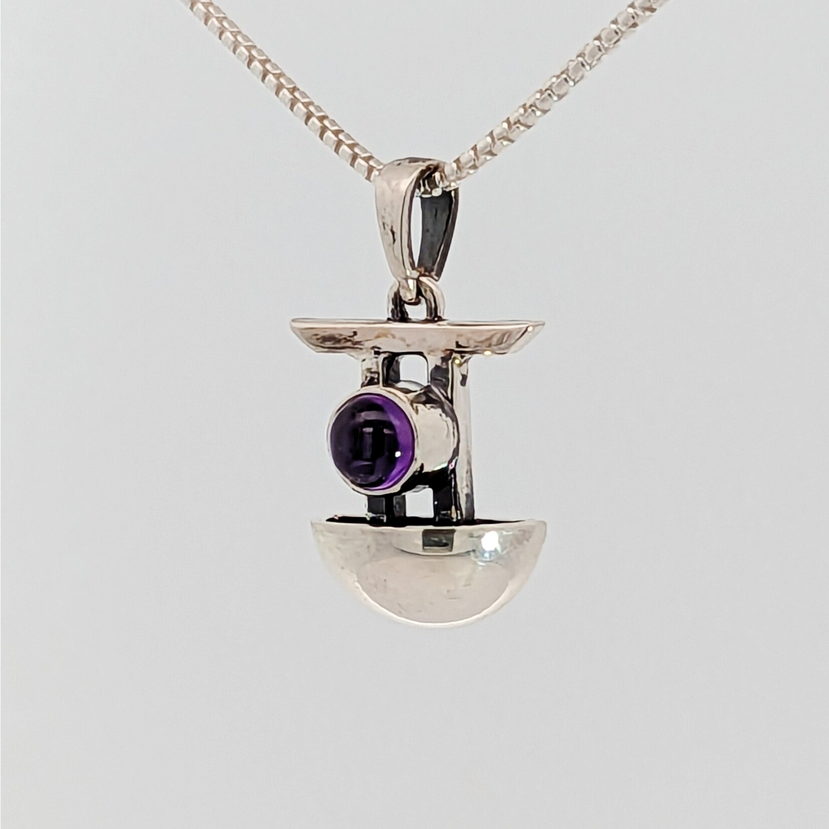 Modern Heirloom® Torii Necklace, Amethyst & Sterling