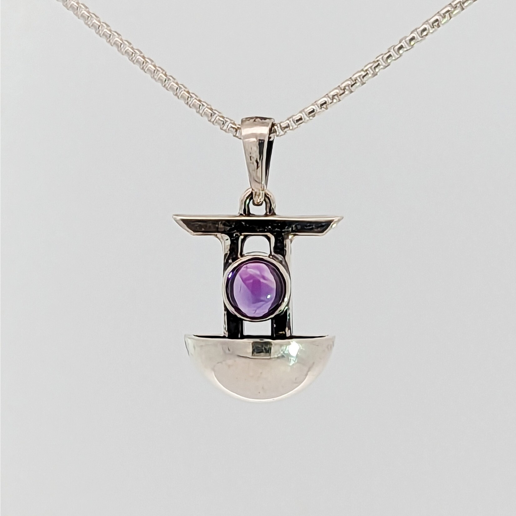 Modern Heirloom® Torii Necklace, Amethyst & Sterling