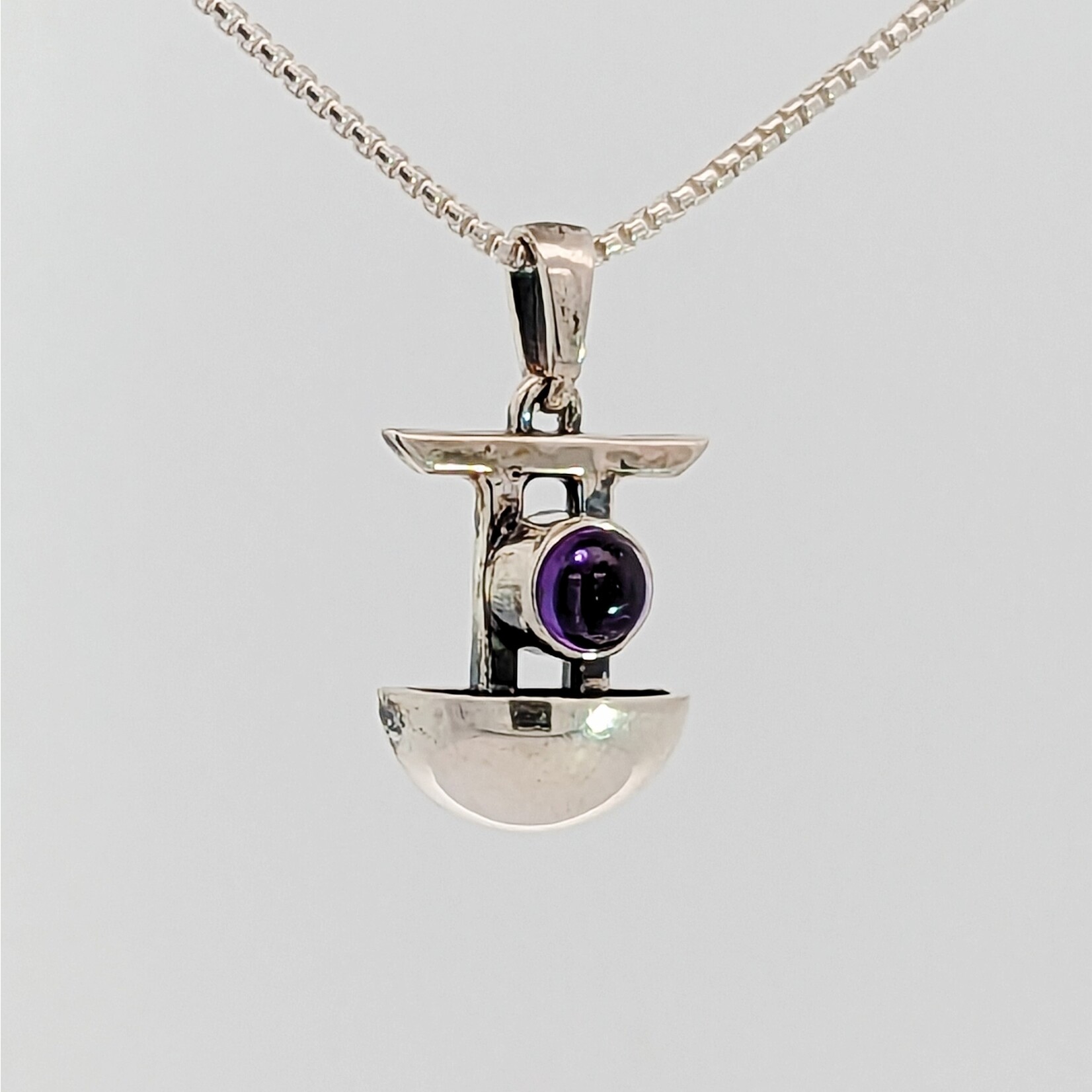 Modern Heirloom® Torii Necklace, Amethyst & Sterling