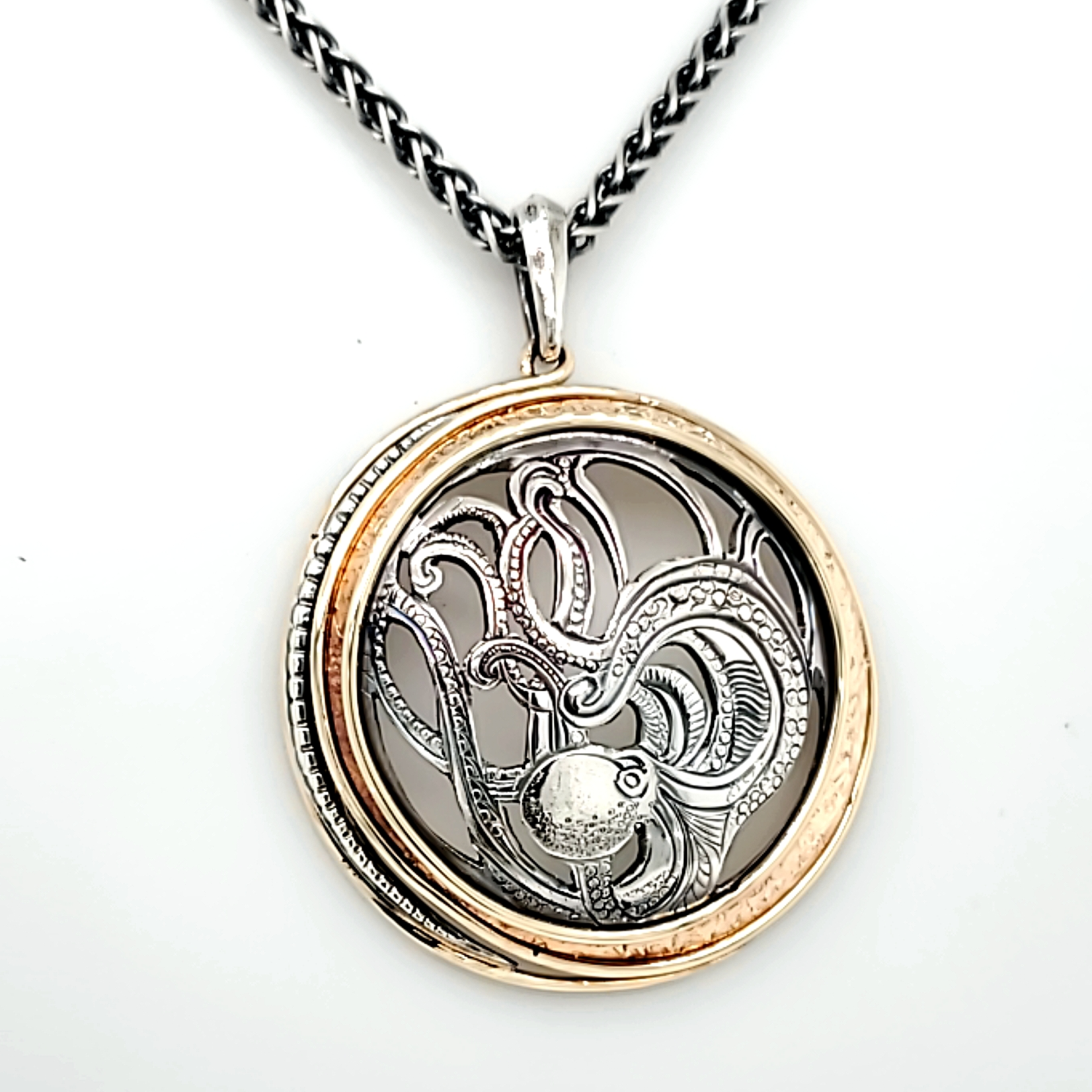 Modern Heirloom® Octopus 32mm TT Medallion Necklace