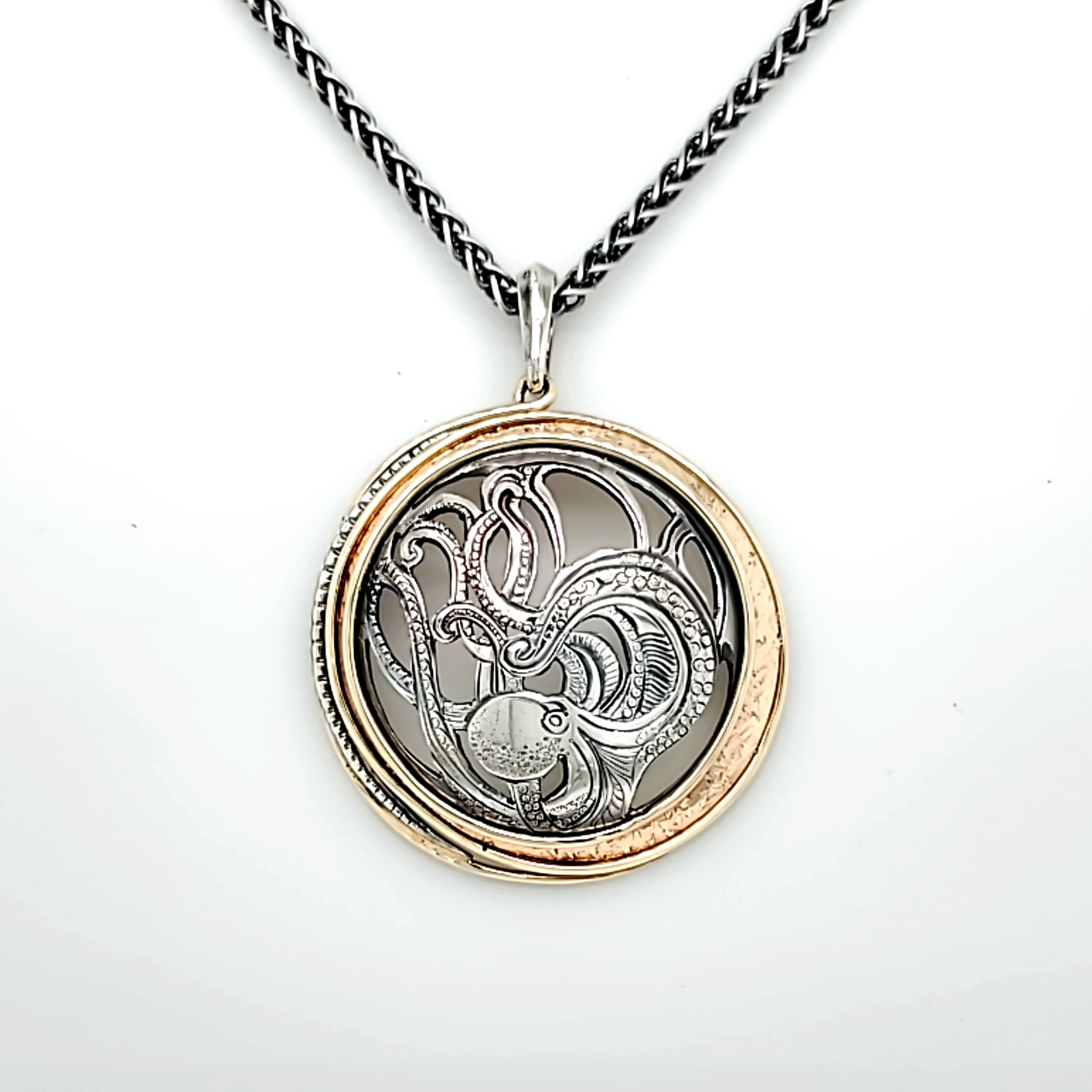 Modern Heirloom® Octopus 32mm TT Medallion Necklace