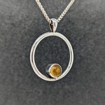 Modern Heirloom® Medium 6m Citrine Cab Circle Pendant