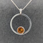 Modern Heirloom® Large 8m Citrine Circle Pendant