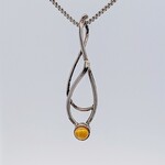 Modern Heirloom® Seagrass Pendant w/ 5mm Citrine Cabachon