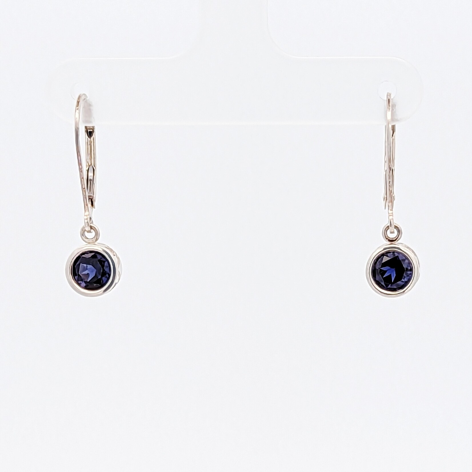 Sterling Filigree Dangle Earring w/ 5mm Iolite