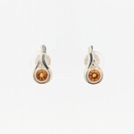 Modern Heirloom® Seagrass Post Earrings w/ 4mm Citrine