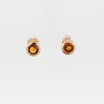 14KY Filigree Post Earring w/ 6mm Citrine
