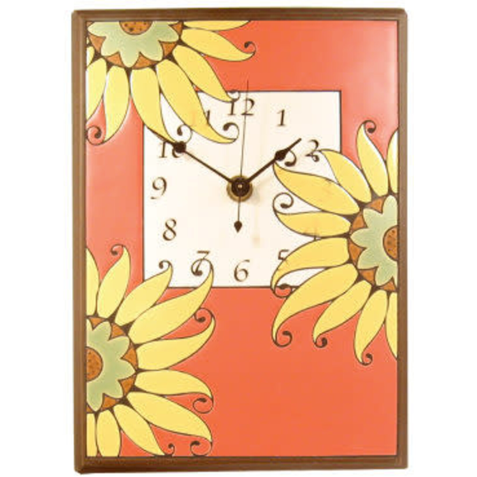 All Fired Up! Ltd. Mexican Sunflower Clock