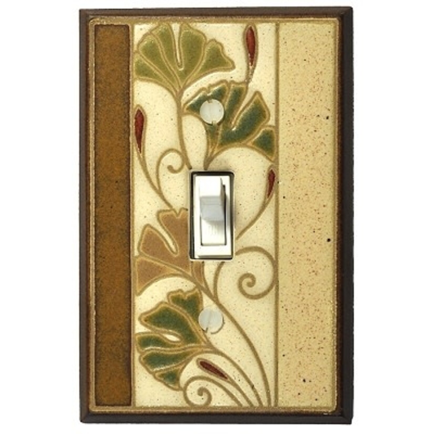 All Fired Up! Ltd. Gingko  - Double Switch Cover