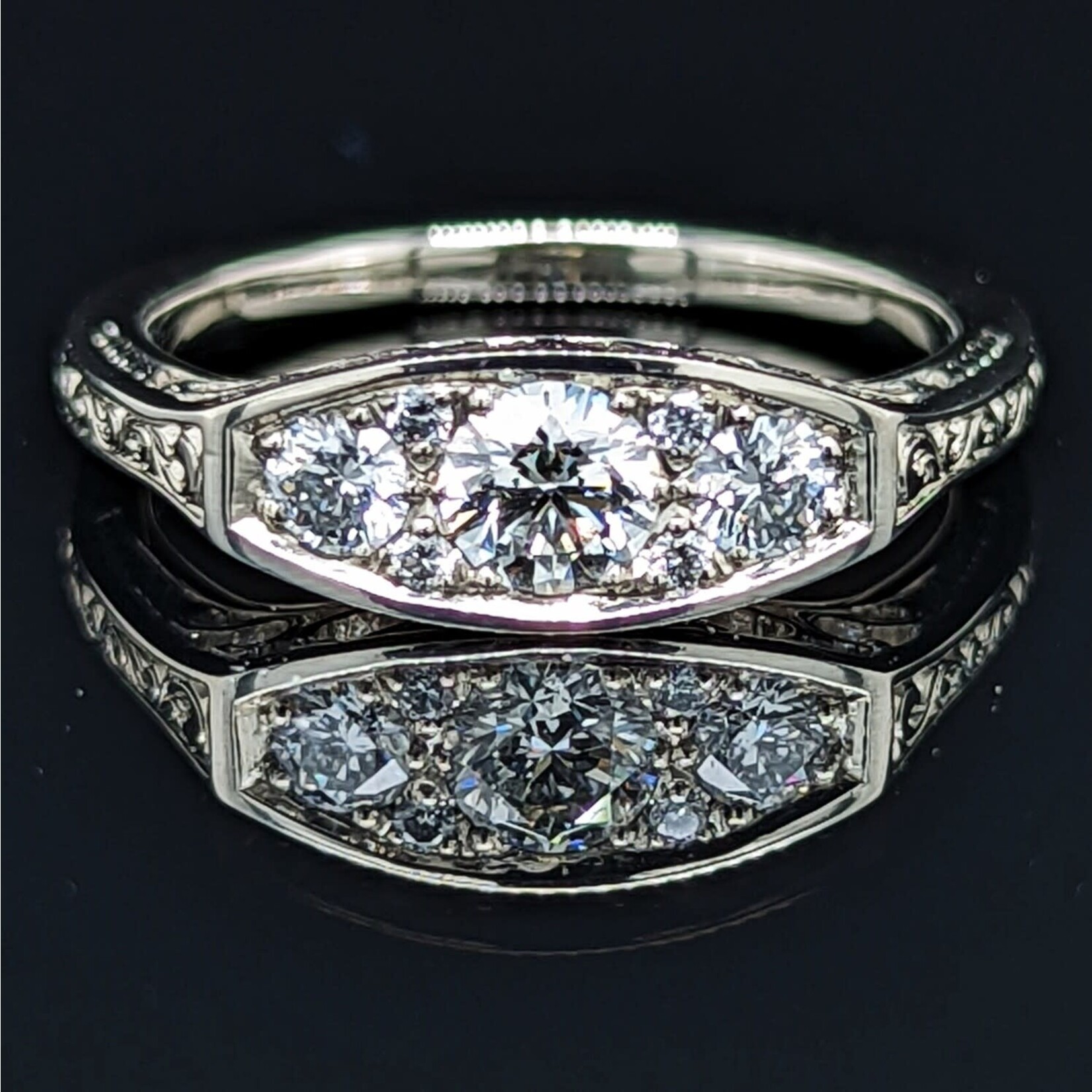 Modern Heirloom® Modern Heirloom® Isadora 3stone Diamond .79tcw