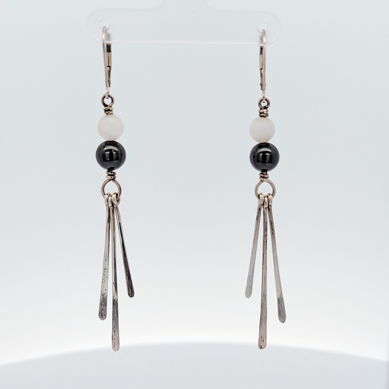 Modern Heirloom® Sterling Onyx & Pearl Bead Drop Earrings