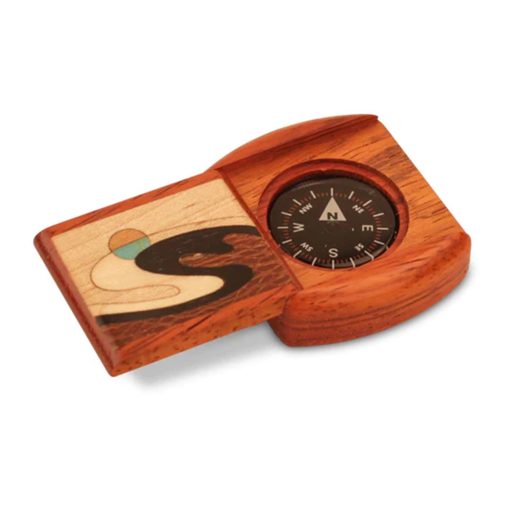 Heartwood Creations Paduak Wave Compass Large