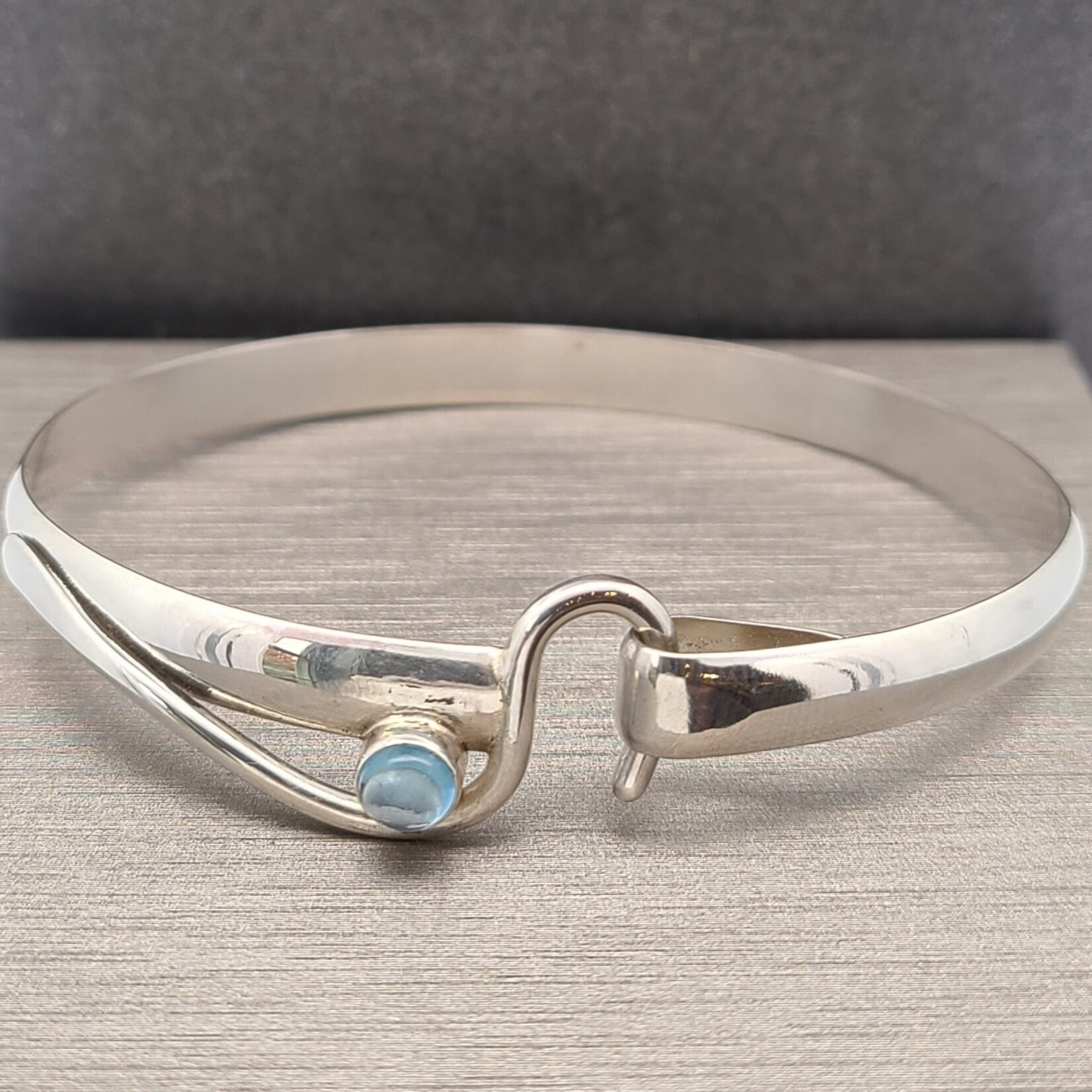 Modern Heirloom® AC Hook Bracelet, Blue Topaz 5mm