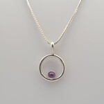 Modern Heirloom® Micro Amethyst Circle Pendant