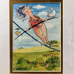 Deborah Hershey Designs "She Lives Her Imperfect Live With Great Delight" - matted print