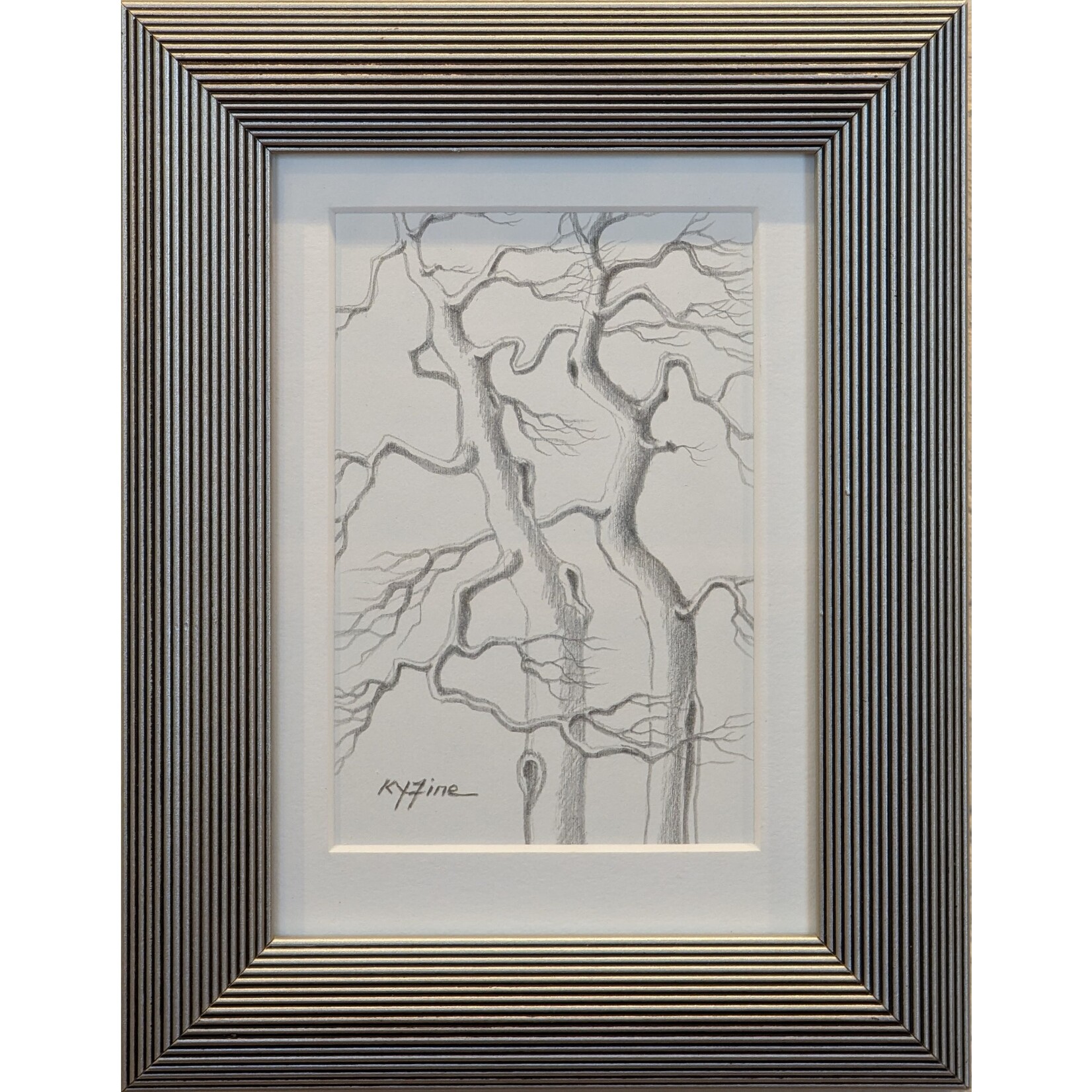 K. Yen Fine "Trees II" - Silver Point