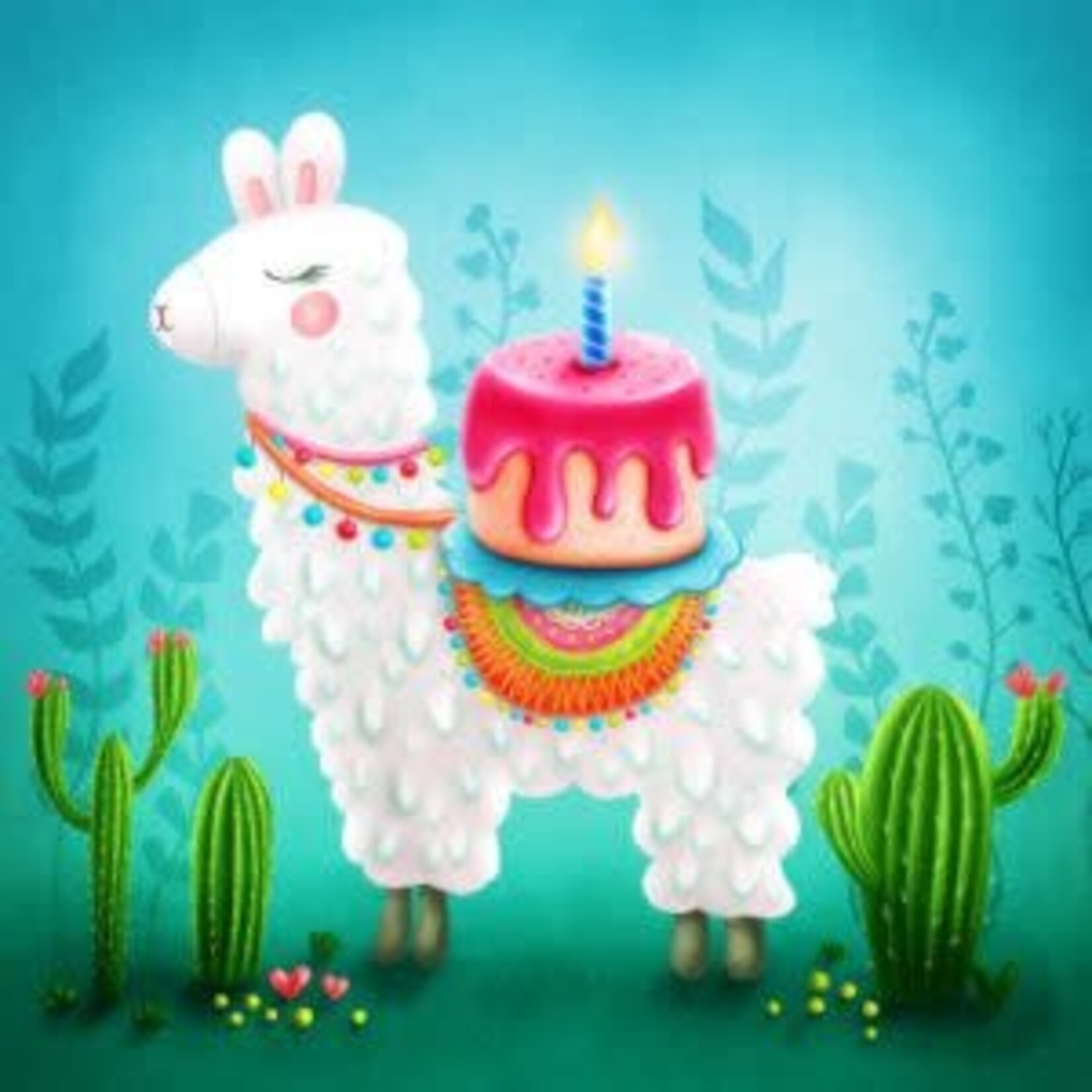 Zen Art & Design Peapod Puzzle - Birthday Llama