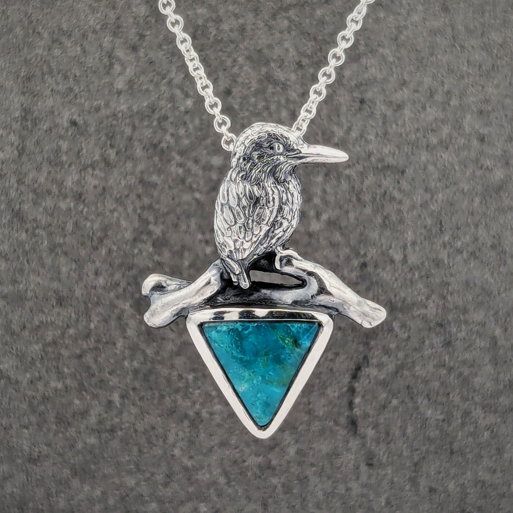 Carrie Nunes Jewelry Kingfisher Pendant